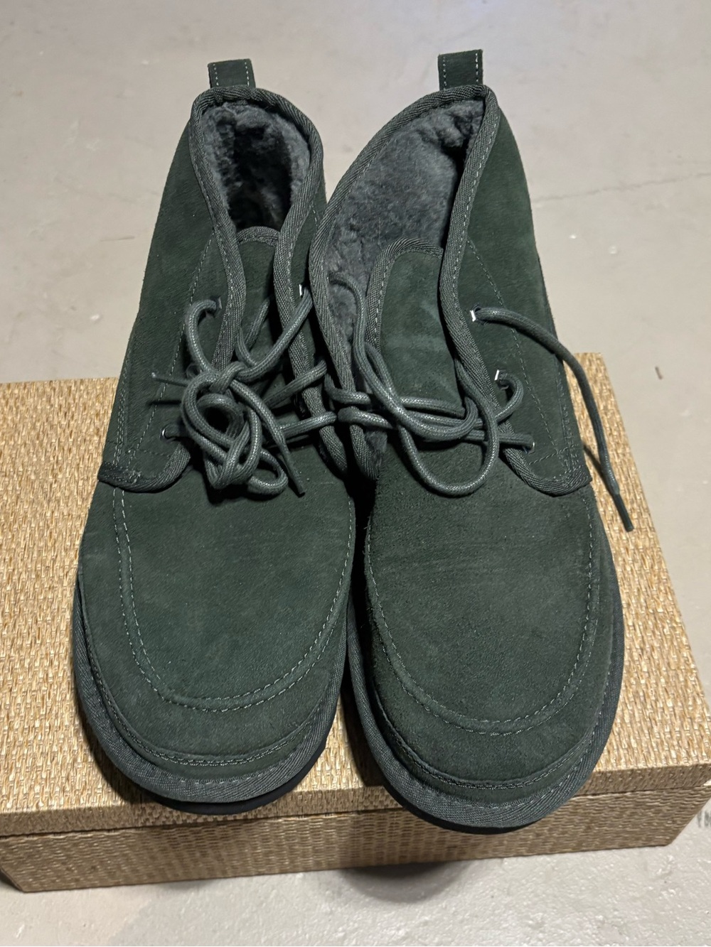 UGG Men’s Dark Green Suede Chukka Boots